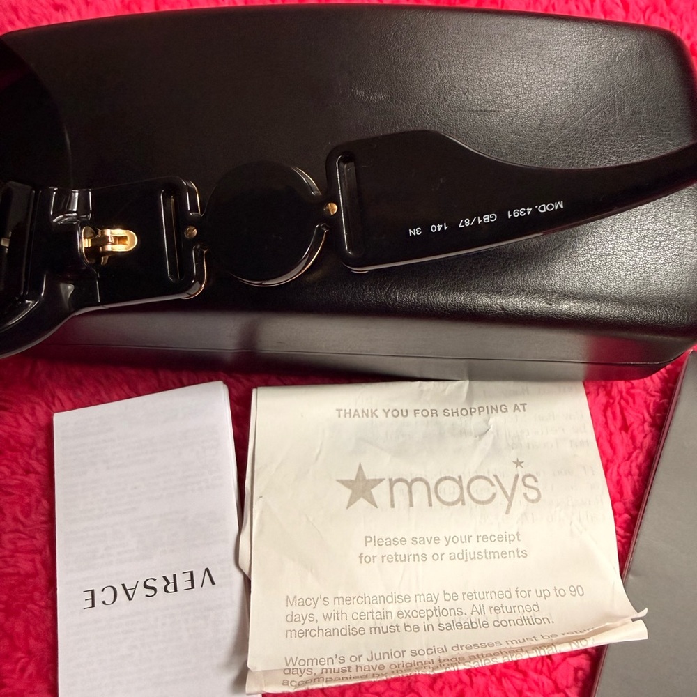 Versace Black and Gold Sunglasses - Picture 8 of 15